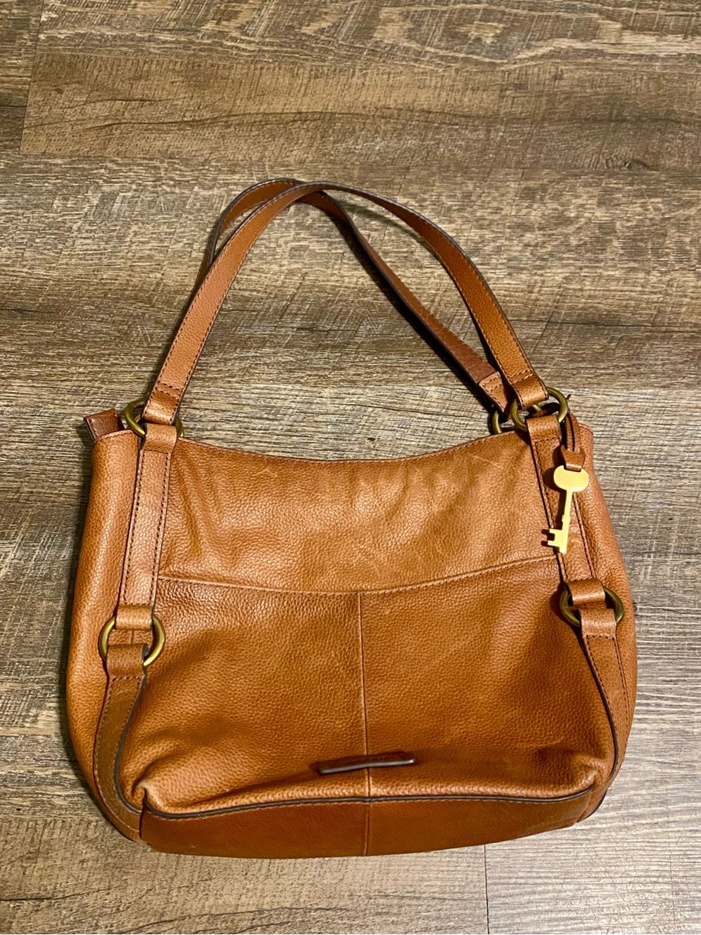 Fossil Rich Tan Leather Shoulder